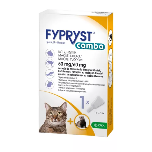 Fypryst Combo spot on macskák és vadászgörények részére 1 pipetta