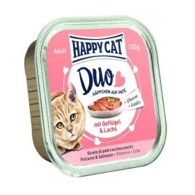   Happy Cat Minkas Duo pástétomos falatkák szárnyas-lazac 100g