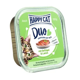   Happy Cat Minkas Duo pástétomos falatkák szárnyas-bárány 100g