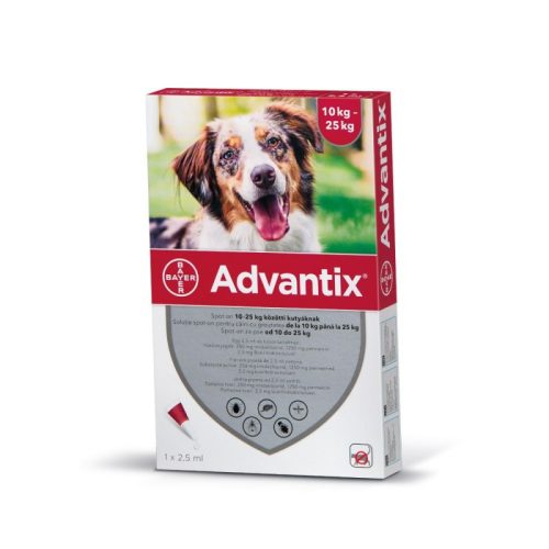Advantix spot on ampulla kutyáknak 10-25kg 1db