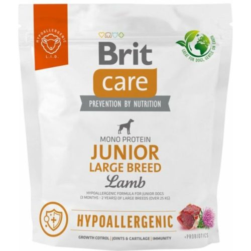 Brit Care Junior Large Breed lamb&rice 1kg - hipoallergén kutyatáp, nagytestű kölyökkutyáknak
