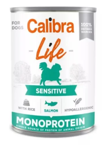Calibra Dog Life Sensitive salmon konzerv 400g