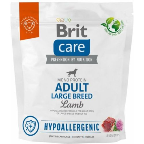 Brit Care Adult Large Breed lamb&rice 1kg- hipoallergén kutyatáp (25kg feletti, felnőtt kutyáknak)
