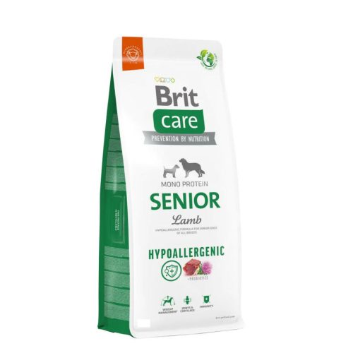 Brit Care Senior Lamb & Rice 1kg- hipoallergén kutyatáp, idős kutyák részére