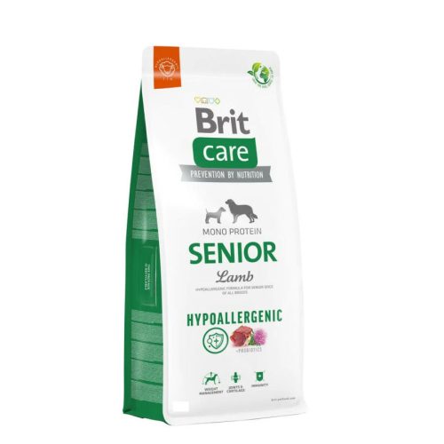 Brit Care Senior Lamb & Rice 3kg- hipoallergén kutyatáp, idős kutyák részére