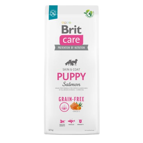 Brit Care Grain-Free Puppy Salmon & Potato 12kg- hipoallergén, gabonamentes kutyatáp  kölyköknek(4hét-1éves korig)