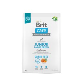   Brit Care Grain-Free Junior Large Breed Salmon & Potato 3kg - hipoallergén, gabonamentes kutyatáp nagytestű kölyköknek