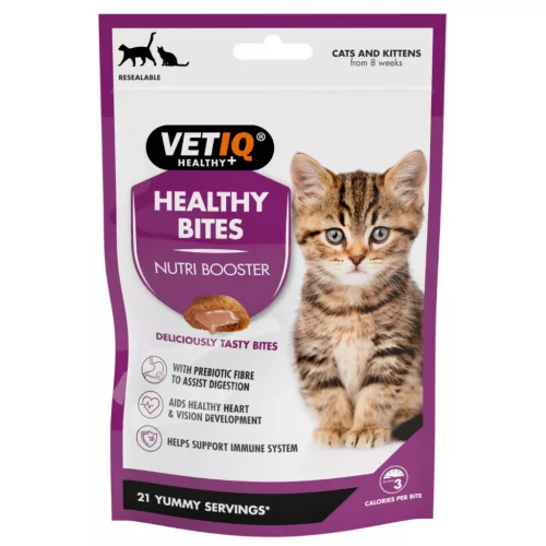 Vetiq Healthy Bites Nutri Booster jutalomfalat kölyök macskáknak 65g