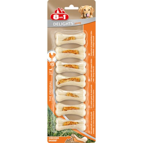 8 in 1 Delights Strong rágócsont XS 7db