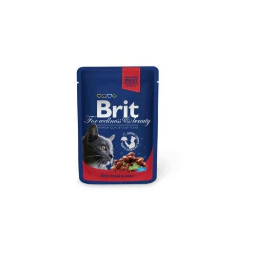 Brit Premium Cat With Beef Stew & Peas alutasakos 100g
