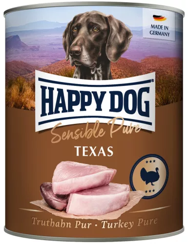 Happy Dog Texas (Truthahn) Pur - Pulykahúsos konzerv 800g