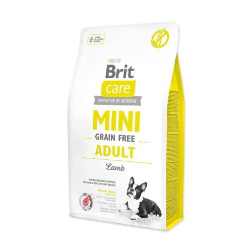 Brit Care Mini Grain-Free Adult Lamb 2kg - hipoallergén, gabonamentes kutyatáp kistestű felnőtt kutyáknak