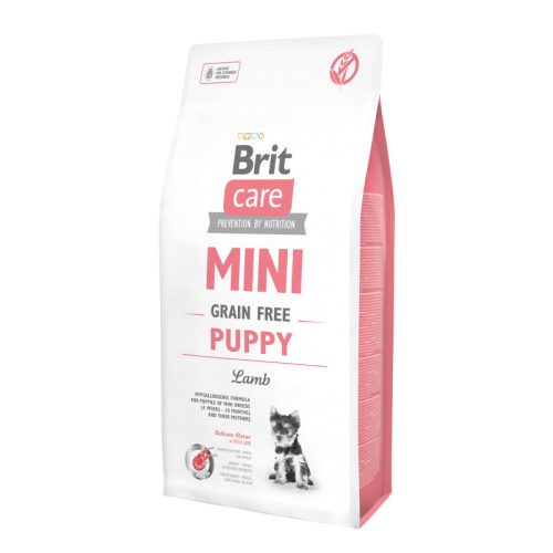 Brit Care Mini Grain-Free Puppy Lamb 7kg- hipoallergén, gabonamentes kutyatáp kölykök számára