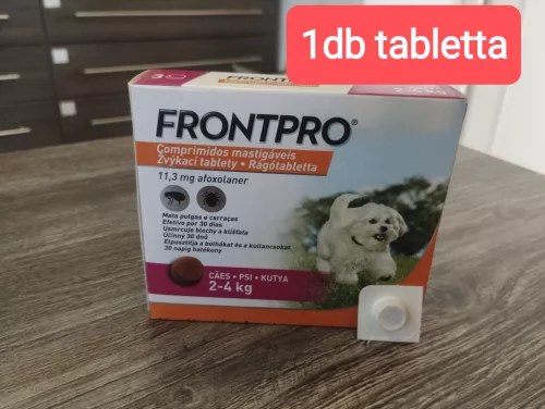 FrontPro rágótabletta 2-4kg-os kutyáknak 1 tabletta