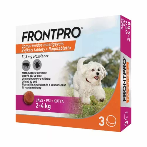 FrontPro rágótabletta 2-4kg-os kutyáknak 3 tabletta