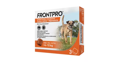 FrontPro rágótabletta 4-10kg-os kutyáknak 3 tabletta 