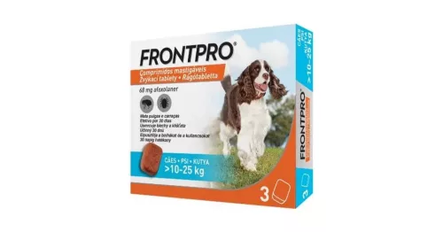 FrontPro rágótabletta 10-25kg-os kutyáknak 3 tabletta