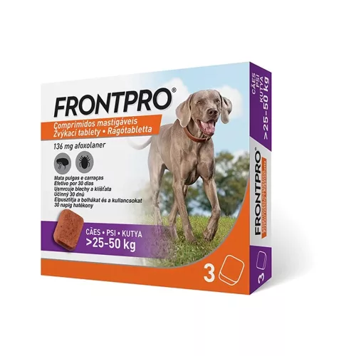 FrontPro rágótabletta 25-50kg-os kutyáknak 3 tabletta 