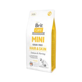  Brit Care Mini Grain-Free Hair & Skin Salmon & Herring 7kg-hipoallergén, gabonamentes kutyatáp,érzékeny bőrre, szőrre