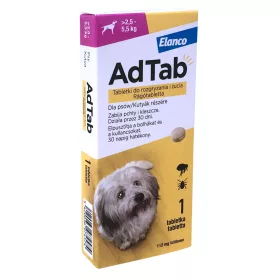 AdTab rágótabletta kutyáknak 2,5-5,5kg 1db