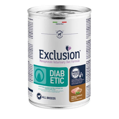 Exclusion Diabetic pork&sorghum konzerv 400g