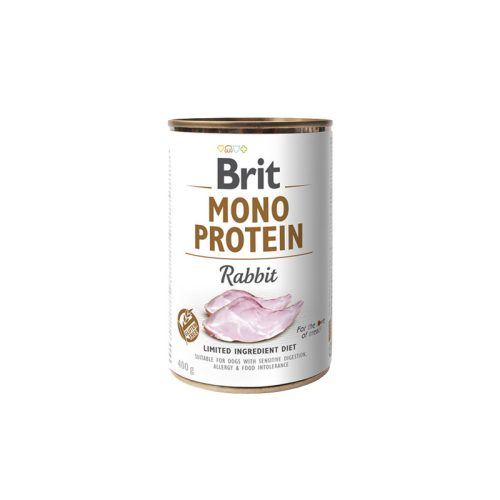 Brit Mono Protein Rabbit konzerv 400g - gabonamentes, nyulas konzerv kutyáknak
