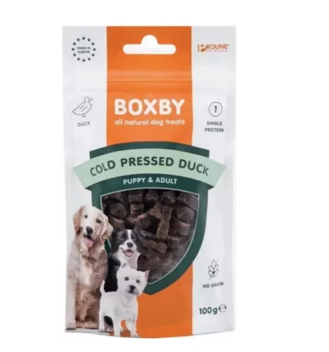 Boxby Cold Pressed kacsás jutalomfalat kutyáknak 100g