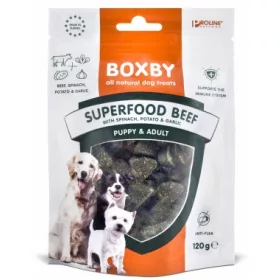   Boxby Superfood Beef jutalomfalat – marha, spenót, fokhagyma
