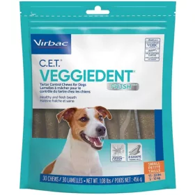   Virbac VeggieDent rágószalag S 15db - fogtisztító kutyáknak