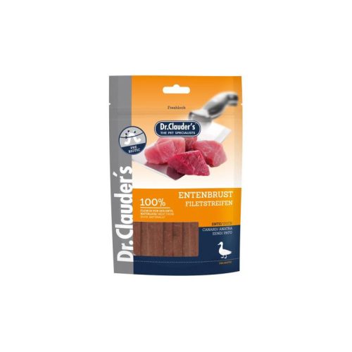 Dr. Clauder's Dog Jutalomfalat Prémium kacsamell csíkok 80g