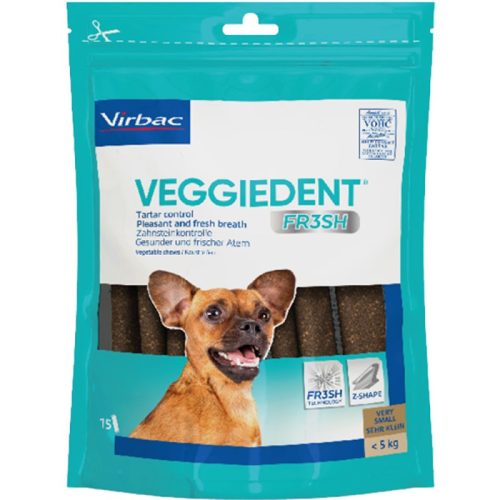 Virbac VeggieDent rágószalag XS 15db - fogtisztító kutyáknak