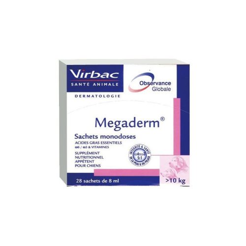 MegaDerm bőr szőrkondícionáló olaj 28x8ml(10kg fölött)