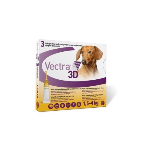 Vectra 3D spot on kutyáknak 1,5-4kg 1 pipetta