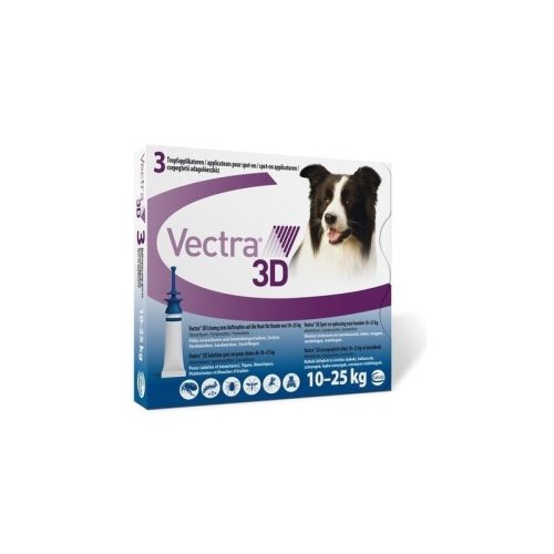 Vectra 3D spot on kutyáknak 10-25kg 1 pipetta