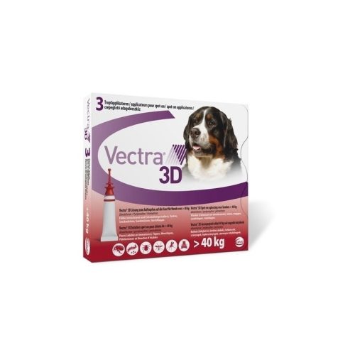 Vectra 3D spot on kutyáknak 40kg felett 1 pipetta