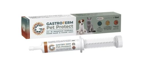 Gastroferm Pet Protect 15ml - ízesített paszta kistestű kutyáknak és macskáknak