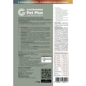   Gastroferm Pet Plus 70g – probiotikum por kistestű kutyáknak