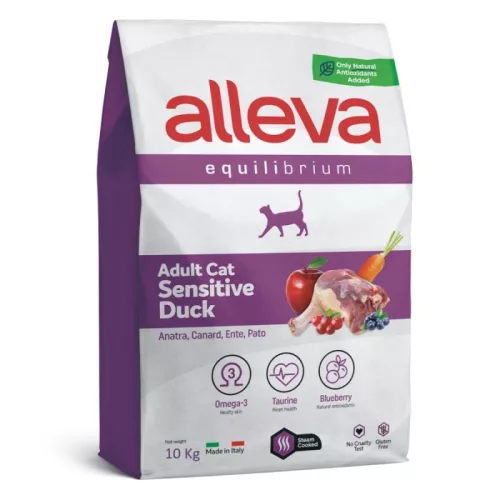 Alleva Equilibrium Cat Adult Sensitive kacsa 10kg