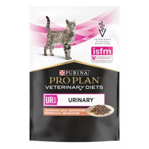 Purina Veterinary Diets UR ST/OX Urinary lazaccal alsó húgyúti problémákra nedves macskaeledel 85g