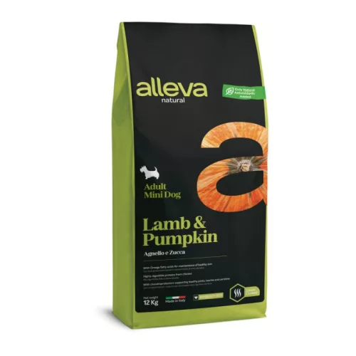Alleva Natural Adult Mini bárány&sütőtök 12kg