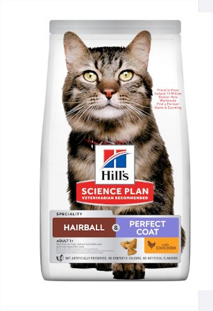 Hill's Science Plan Feline Hairball & Perfect coat 3kg
