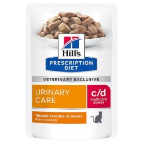   Hill's Prescription Diet Feline C/D Urinary Stress Chicken alutasakos 85g