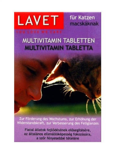 Lavet Multivitamin tabletta macskáknak 50db