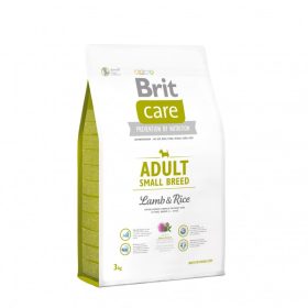   Brit Care Adult Small Breed lamb&rice 3kg - hipoallergén kutyatáp, kistestű (10kg alatti), felnőtt kutyák részére