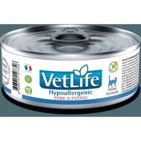 Vet Life Hypoallergenic cat pork&potato konzerv 85g