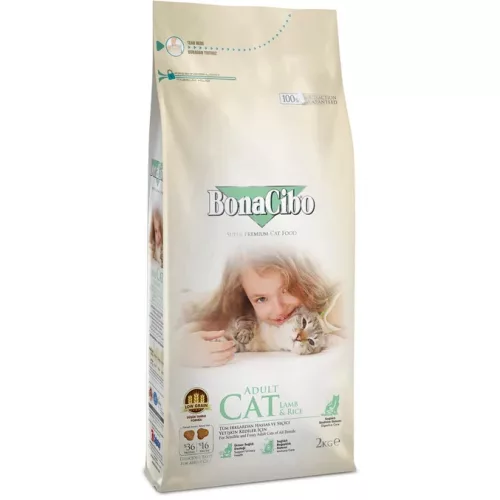 Bonacibo Cat Adult bárány, szardella, rák & rizs 15kg