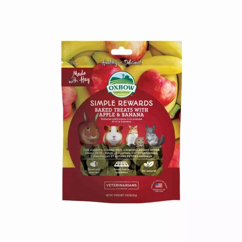 Oxbow Simple Rewards Apple Banana Treats 85g