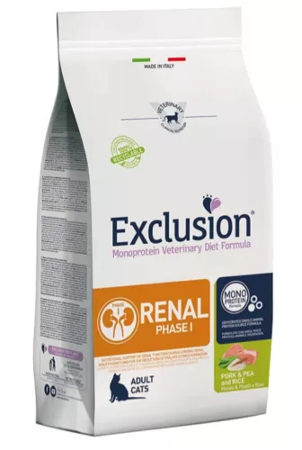 Exclusion Cat Renal Phase 1 Pork&pea&rice 1,5 kg 