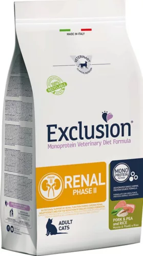 Exclusion Cat Renal Phase 2 Pork&pea&rice 1,5 kg 