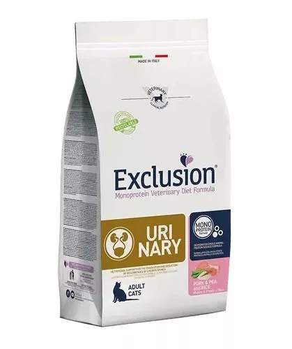 Exclusion Cat Urinary pork,pea&rice 300g